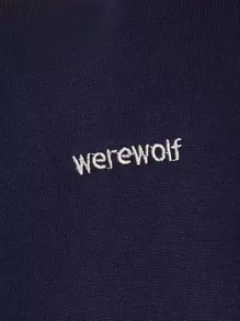 Flirla 大码撞色字母图案抽绳卫衣 - 彩色 - 查看 4