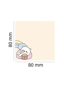 2pcs Cartoon Graphic Random Sticky Note - Multicolor - View 3