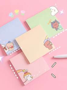 2pcs Cartoon Graphic Random Sticky Note - Multicolor - View 5
