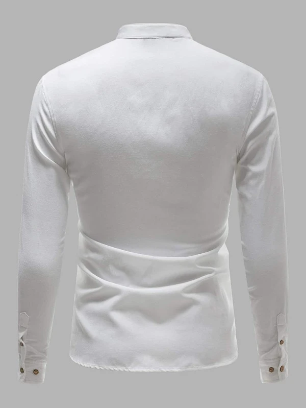 Shein Men Half Button Shirt Shein