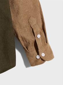 Manfinity Áo sơ mi Nam Nút Dây kéo Túi Nút phía trước Khối Màu Sẵn sàng - Nhiều màu - Xem 3