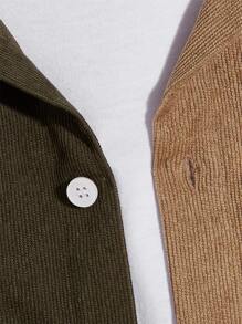 Manfinity Áo sơ mi Nam Nút Dây kéo Túi Nút phía trước Khối Màu Sẵn sàng - Nhiều màu - Xem 4