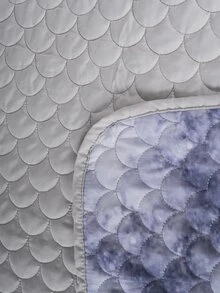 Fish Scales Pattern Bedspread - Multicolor - View 4