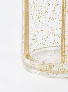 SHEIN BASIC SỐNG Công cụ tổ chức Pad mặt độc quyền-Quà tặng ngày lễ lấp lánh vàng - Vàng - Xem 3