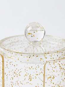 SHEIN BASIC SỐNG Công cụ tổ chức Pad mặt độc quyền-Quà tặng ngày lễ lấp lánh vàng - Vàng - Xem 4