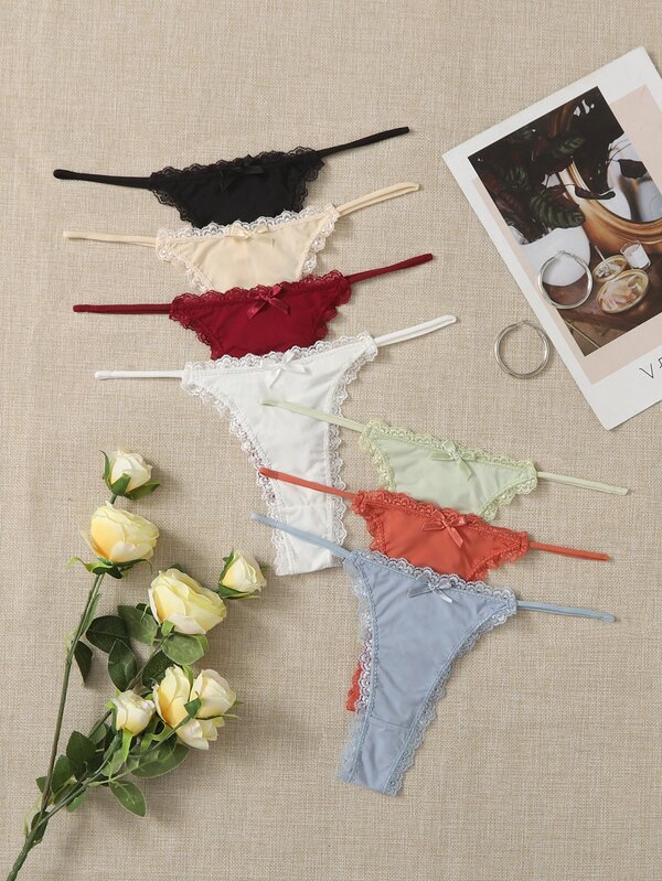 Is That The New 7pack Bow Detail Panty Set ?? ROMWE USA