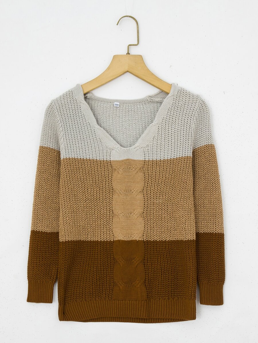Toddler Girls Cut And Sew Sweater - Multicolor - View 1