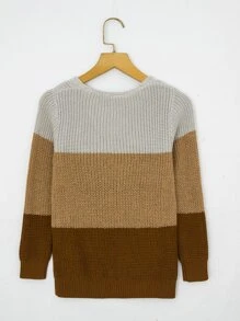 Toddler Girls Cut And Sew Sweater - Multicolor - View 2