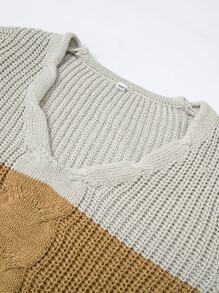 Toddler Girls Cut And Sew Sweater - Multicolor - View 6