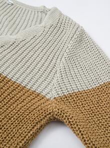 Toddler Girls Cut And Sew Sweater - Multicolor - View 7