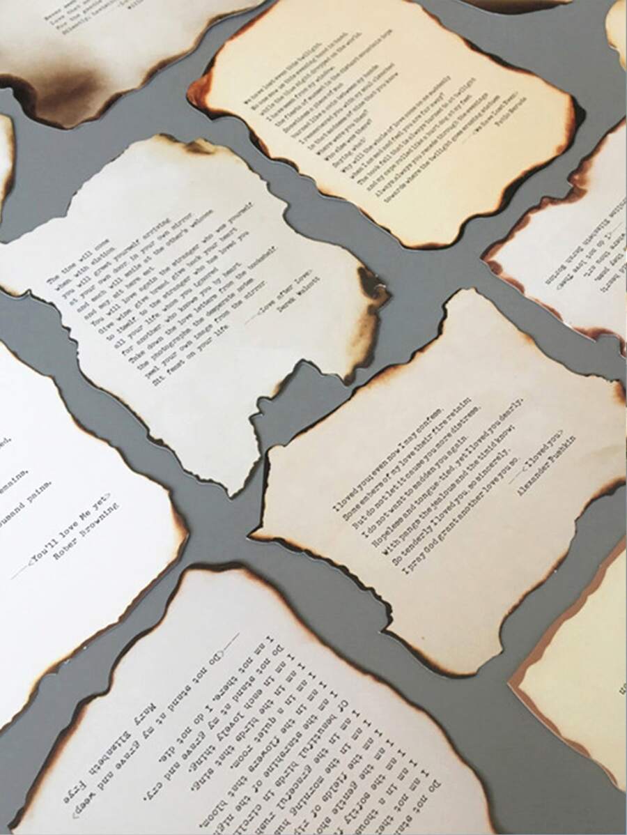 30pcs Slogan Graphic Decorative Card - Multicolor - View 1