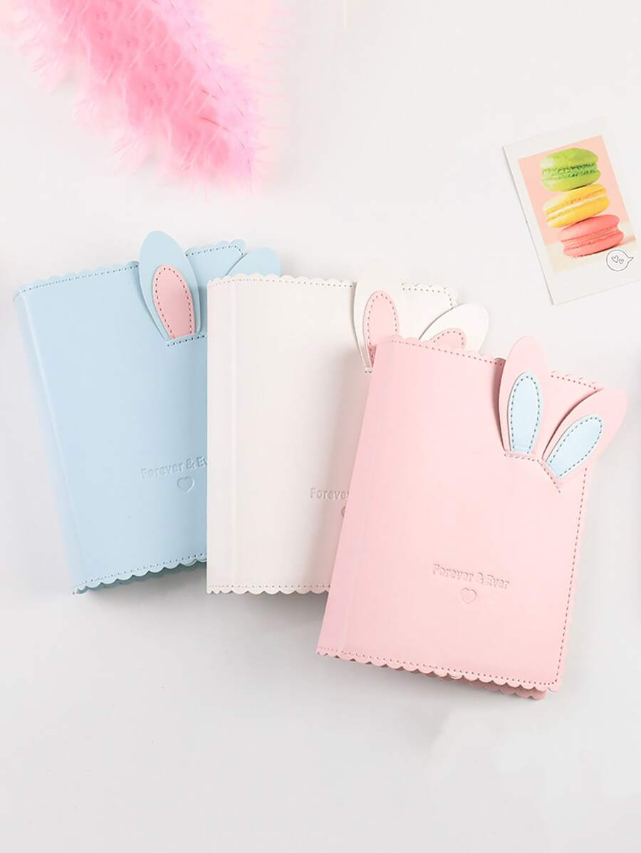 1pc Rabbit Ear Detail Random Photo Album