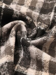 男士格紋圖案圍巾 - 彩色 - 查看 3