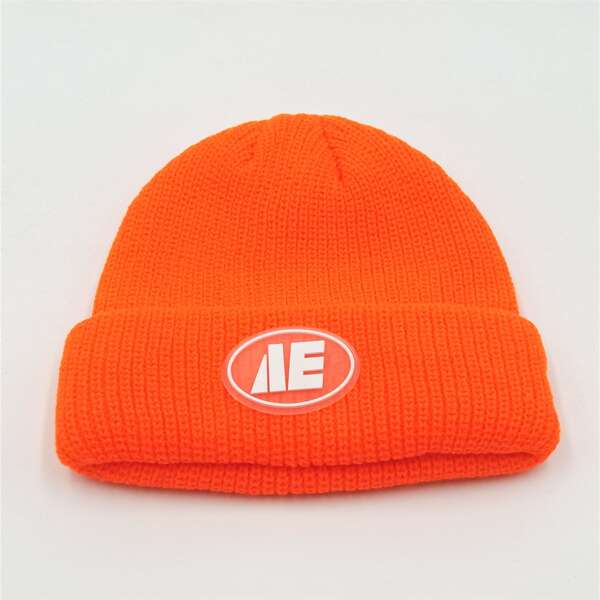 

Letter Decor Beanie, Orange