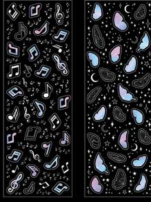 1pc Random Pattern Sticker - Multicolor - View 2