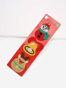 3入組聖誕編織頭髮 - 彩色 - 查看 4