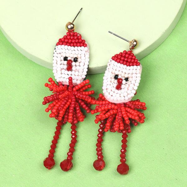 

Christmas Beaded Earrings, Multicolor