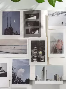 15入組風景樣式隨機便簽紙 - 彩色 - 查看 1