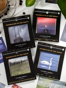 15入組風景樣式隨機便簽紙 - 彩色 - 查看 2