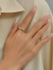 Anillo abierto zirconia cúbica - Multicolor - Ver 1