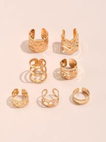 Bịt tai rỗng 7 mảnh - Vàng - Xem 2