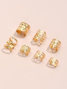 Bịt tai rỗng 7 mảnh - Vàng - Xem 3