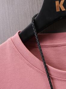 Manfinity Hypemode Tops Nam Hoạt hình Giải trí - Màu Hồng  San hô - Xem 6