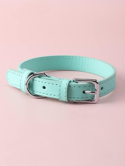 ياقة كلب بلون موحد قطعة واحدة