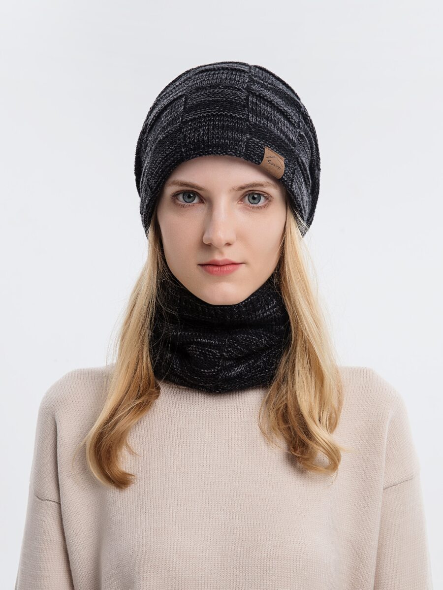 Béret Basque Léger En Tricot Pour Femme - Doux, Aéré, Décontracté - Bonnet Crocheté Avec Découpe