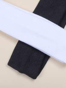 2 件装女士时尚运动纯色发带适合户外使用休闲头带头巾头带吸汗带