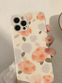 花朵印花手機外殼 - 彩色 - 查看 1