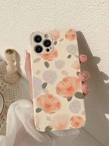 花朵印花手機外殼 - 彩色 - 查看 2