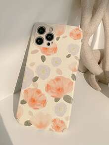 花朵印花手機外殼 - 彩色 - 查看 4