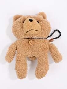 Bear Design Plush Airpods Pro Case - Camel - View 2