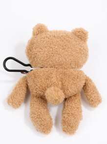 Bear Design Plush Airpods Pro Case - Camel - View 3