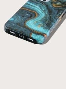 Marble Pattern Phone Case - Baby Blue - View 5