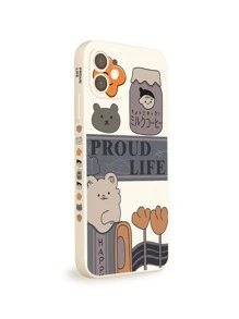 卡通熊貓手機殼，適用於 iPhone 11、 iPhone 13 和 iPhone 14 Pro Max - 白色 - 查看 2