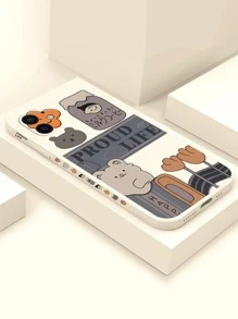 卡通熊貓手機殼，適用於 iPhone 11、 iPhone 13 和 iPhone 14 Pro Max - 白色 - 查看 3