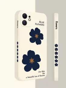 花卉圖案手機外殼 - 白色 - 查看 2