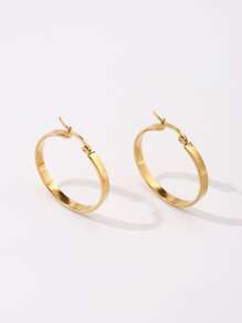 1 Set Gold-Plated Copper Bridal Jewelry Earrings, Wedding Gift For Women - Yellow Gold - View 2