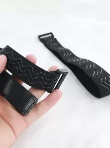 抗防滑織帶適用於高帶魔術貼背帶靴子 - 黑色 - 查看 3