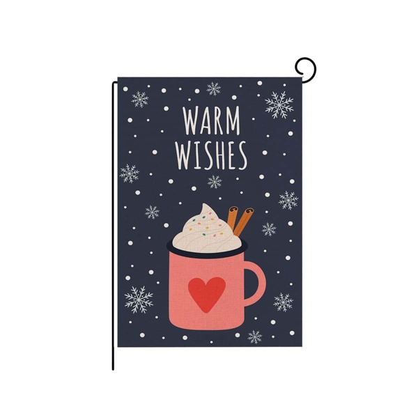 

Christmas Snowflake Print Decorative Garden Flag, Multicolor