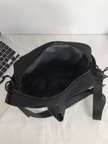 战术腰包 户外徒步腰包 跑步运动功能包 骑行包 臀包 多功能工具肩带包 男士款，情人节礼物，情人节 - 黑色 - 查看 4