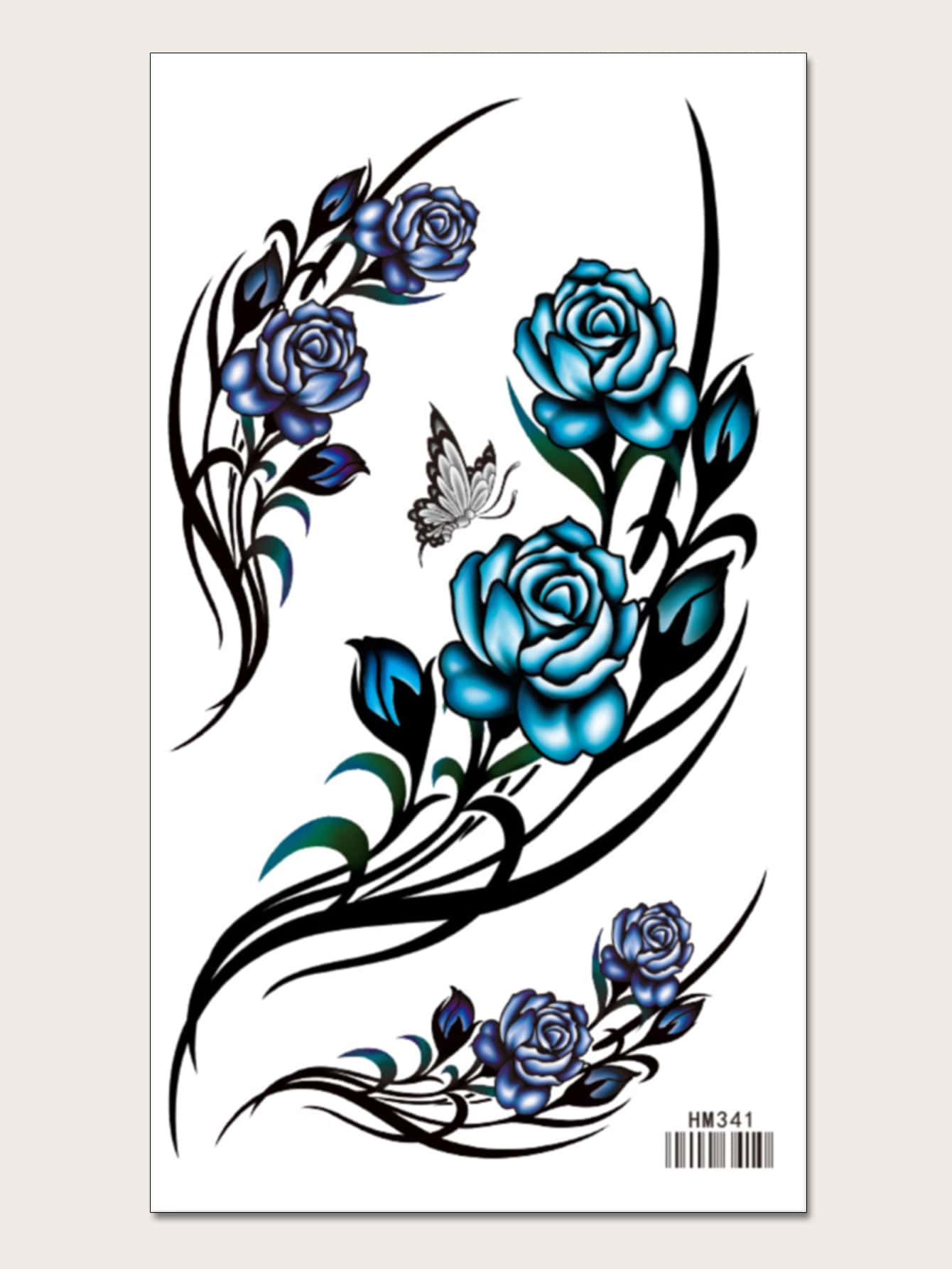 タトゥーシール 花柄 1シート タトゥーシール 花柄 1シート