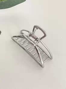 DAZY Minimalist Hair Claw - Silver - View 7