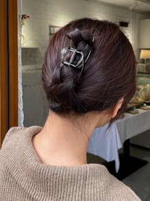 DAZY Large Hair Claw - Grey - View 5