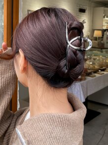 DAZY Large Hair Claw - Grey - View 7