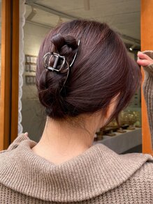 DAZY Large Hair Claw - Grey - View 9