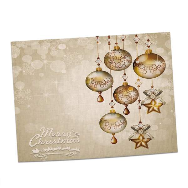 

Christmas Print Placemat, Multicolor