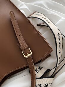 Waterproof, Lightweight, Large Capacity Knot Decor Large Capacity Tote Bag Vintage For Teen Girls Women College Students, Rookies & White-Collar Ers Perfect For, College, Commute, Business Casual Women Bag, Perfect For Office, Business And Work - Brown - View 7